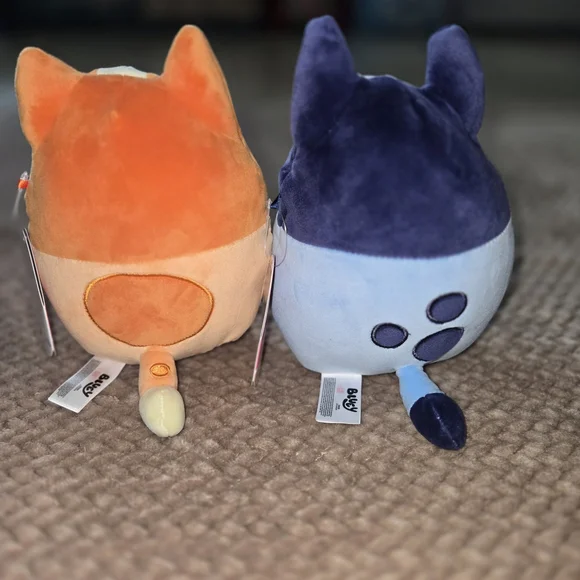 Squishmallows SET of 2 Disney  BINGO & BLUEY 8" Plush  Hearts And Rose New Valen - Picture 5 of 9